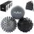Plyopic Massage Ball Set  for Deep Tissue Muscle Recovery, Myofascial Release, Trigger Point Therapy, Mobility and Plantar Fasciitis Relief Massage Ball Set - Gray