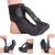 Braceability Plantar fasciitis night sock |Soft stretching boat rail for sleeping Achilles tendon inflammation footrest & heel pain relief compression cuff (large)