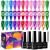SUPWEE Neon Cat Eye Gel Polish Set with Magnetic  Sparkle Glitter Cateye Nail Polish Gel Holographic Magnetic Gel Polish Long Lasting Soak Off UV Gel for Professional Nail Salon or DIY at Home