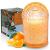 TTRWin fragrance candle in beautiful glass fragrance orange 200g candle made of natural soy wax 50 hours of burning time gift for women decoration for Christmas birthday Mother's Day