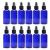 4oz Blue PLASTIC Fine Mist Spray Bottles (12-Pack w/ Black Sprayers) BPA-Free Plastic Spritzer Bottles, Labels Included PET #1 Plastic Bottles