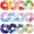 VENUSTE Tie Dye Scrunchies for Girls Premium Velvet Scrunchy for Hair Cute Rainbow Elastic Bands Soft Ropes Ponytail Holder Hair Accessories 12 Pack Tie-Dye