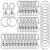 104PCS Swivel Snap Hooks with Key Rings, Metal Lobster Claw Clasp, Keychain Rings for Crafts 1.25inch/32mm silver 32mm