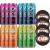 Sparkling Ice +Caffeine 16 Ounce, 4 Flavor Variety Pack of 12 Cans with By The Cup Coasters