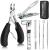 Toenail Clippers for Seniors Thick Toenails, Aucurwen Heavy Duty Toenail Clippers for Thick Toenails, Toe Nail Clippers Adult Thick Nails Long Handle, Large Toenail Clippers for Thick Nails 7Pcs