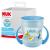 Nuk Mini Magic Cup drinking cup |Refrested 360 drinking rim |from 6 months |Practical handles |BPA-free |160 ml |Blue Marienk fer Blue Standard (1 piece)