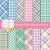 Whaline 12 Designs Pastel Plaid Pattern Paper 24 Sheet Spring Scrapbook Specialty Paper Double-Sided Easter Decorative Craft Paper Folded Flat for Card Making Scrapbook Photo Album Decor  30 x 30cm