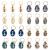 24 PCS Hair Jewelry for Women Braiding Hair Dreadlocks Accessories Electroplated Shells Pendants Clips for DIY Hair Braid Dreadlocks Ring Shell Charms Hair Decorations for Braids ( 8 Colors )
