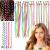 KEYRI 36 PCS Hair Extensions for Kids Clip in Coloured Hair Extensions Kids Rainbow Hair Extensions Clips for Girls Hair Braids Hair Styling Twister Clips Hair Accessories for Girls Women (36 Pieces)