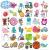 EMOME 204 Sheets Kids Temporary Tattoos for Party Favors Individually Wrapped Tattoo Stickers for Boys Girls  Fake Tattoos for Kids Birthday Party Supplies Goodie Bags Stuffers
