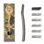 Anymale facial razor with 5 swap blades and blade protection |Dermaplane razor for fluff hair |Face hair remover |Eybrower razor for contours |Black 2. Black