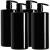 Youngever 4-Set 1l pumping pumping for shampoo reusable plastic pump dispenser soap dispenser dispenser lottery donor empty bottle for liquid shampoo lotions kitchen bathroom (black) 907 g