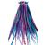 20 LONG NATURAL FEATHER HAIR EXTENSIONS WITH RINGS & APPLICATION LOOP (B GRADE) - BERRY