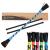 Diabolo leisure sport flowerstick basic (turquoise) - UV reactive flower stick with two glass fiber handplains eye -catchers at festivals ideal for beginners easy to check