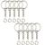 Key Ring with Chain and Open Jump Rings 1 inch 50 Pack 50pack
