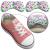 4 Kids Shoe Inserts, Extra Sticky Heel Grips for Kids, Add Extra Comfort and Volume (0.5 Size), Cute Small Heel Inserts for Girls and Boys Boots, Trainers, Or School Shoes Pink Butterfly