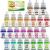 Food coloring - 24 colors Liquid food colors set for cake cookies fondant macaron - food coloring for cake decoration DIY soaps handicrafts - 6ml everyone