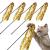 Cobee Cat Interactive Wand Toys 5 Pcs Kittens Toy Wand String with Bells and Sound Reflective Paper Tassels for Indoor Colorful Ribbon Training Exerciser and Kitten Catcher Accessories