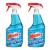 Windex Glass and Window Cleaner Spray Bottle, Bottle Made from 100% Recovered Coastal Plastic, Original Blue, 23 fl oz (Pack of 2)