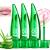 Mrettick 3PCS Aloe Vera Lip Gloss Long Lasting Nutritious Lip Balm Moisturizing Aloe Vera Lip Oil for Lip Treatment and Dry Lips Color Changing Lipstick Tinted Lip Balm Set (A)