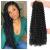 Dansama 6 Packs Passion Twist Hair Water Wave Braiding Hair for Butterfly Style Crochet Braids Bohemian Hair Extensions (18inch, #1B, Economy Pack) 18 Inch (Pack of 6) #1B