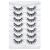 3D Clear Band false eyelashes natural look cat eye wispy fake eyelashes short supernatural cross soft reusable eyelash 7 pair Happy Heartbeat (No.213)