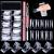 EBANKU 100PCS Nail Dual Forms Tips for Poly gel Set Full Cover Gel Nail Extension Mold Tips & 1Pcs Poly gel Nails Brush & 5Pcs Dual Form Nail Clips