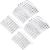 Gejoy 12 Pieces Plastic Teeth Hair Combs Tortoise Side Comb Hair Accessories for Fine Hair (Transparent)