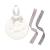 Pearhead Pet DIY Pawprints Keepsake Kit for Dogs or Cats Silver Ribbons Pawprint Ornament