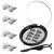 VASSOUL Dual Magnetic Eyelashes  0.2mm Ultra Thin Magnet  Light weight & Easy to Wear  Best 3D Reusable Eyelashes with Applicator (8 PC with Tweezers)