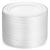 Munfix 100 Piece Plastic Party Plates White Silver Rim, Premium Heavy Duty 10.25 Inch Dinner Plates Elegant Fancy Heavy Duty Disposable Wedding Plates