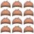 12 Pack Nylon Wig Cap for Women and Men (Light Brown)