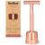 Metal Razor for Women with Safety Razor Stand | Rose Gold Women Razor | Eco Razor Women | Fits All Double Razor Blades | Reusable Razor Women | Zero Plastic | Eco Beauty | Sustainable Home | Bambaw Rose Gold with Stand