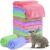 10 pieces of guinea pig ceilings fleece pet ceilings soft guinea pig cage inlays pets pet sleep mats accessories for small animal hamster puppy cat (mixed colors 35 x 75 cm) 35 x 75 cm mixed colors