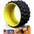 Acumobility Back Roller, Back Stretcher & Back Cracker for Back Pain - Patented Premium Foam Roller 11" Height 7" Width The Ultimate Yoga Wheel, Spine Cracker & Back Massager Wheel for Back Cracking Yellow