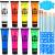 UV Glow Blacklight Neon Face and Body Paint 8 Tubes 0.84oz Glow in the Dark Body Paints Neon Fluorescent Glow in Dark Party Supplies 1