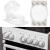 Herd button child locking for 6 buttons assembly without a button disassembly for max. 4.9 cm and 4 cm high stove buttons with a min. 6.1 cm distance center-andter