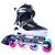 PAPAISON Adjustable Inline Skates for Kids and Adults with Full Light Up Wheels, Outdoor Roller Blades for Girls and Boys, Men and Women B white Large-Youth & Adult (4-7 US)