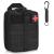 Flintronic first aid Tactical hip pockets military compact belt bag Multifunctional belly pocket bag bag for camping hiking cycling and traveling with carabiner black #1 black
