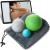 Bomb -ball original massage ball set - fascia + lacrosse balls for ultimate muscle relaxation self -massage fascia training + trigger point therapy ... green/gray/blue