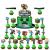 26pc Pixel Cake Topper Cupcake Toppers cake decoration for Children 24pcs cupcake topper 2pcs cake topper