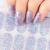 22 pcs Glitter Semi Cured Gel Nail Strips Blue Purple Glitter Nail Gel Polish Wraps Soft Self-Adhesive Nail Full Wraps Nail Strips Sticker Nail Tips Christmas Nail Wraps Sticker Decals Glitter Blue & Purple