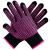Teenitor 2 Pcs Heat Resistant Gloves With Silicone Bumps (New Upgraded ) Professional Heat Proof Glove Mitts For Hair Styling Curling Iron Wand Flat Iron Hot-Air Brushes Universal Fit Size Rose Red