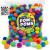 Carl & Kay  300 Pcs  250 1 Inch Pom Poms & 50 Googly Eyes - Craft Pom Pom Balls - Pompoms for Crafts - Pom Pom for Crafts in Bright & Bold Assorted Colors - Large Pom Poms Arts and Crafts
