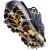 Crampons Ice Cleats Traction Snow Grips for Boots Shoes Women Men Kids Anti Slip 19 Stainless Steel Spikes Safe Protect for Hiking Fishing Walking Climbing Mountaineering Large Black