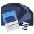 Iron on Patches for Clothing Repair 20PCS, Denim Patches for Jeans Kit 3" by 4-1/4", 4 Shades of Blue Iron On Jean Patches for Inside Jeans & Clothing Repair Four colors