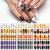 TailaiMei 12 Sheets Halloween Nail Wraps Stickers Nail Polish Strips Self-Adhesive Full Wraps with 2 pcs Nail Files for DIY Nail Art Decals (Pumpkin Style) Halloween Full Wraps 12 Sheets