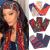 Xtrend Satin Edge Laying Scarf Wrap Headband edge Laying Scarf for lace Wigs Non-slip Hair Wrap Satin Wig Grip For Wig 3 Pcs-02# Red+blue Style