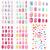 96 pieces of nails to stick on for children self -adhesive artificial fingernails set false artificial nails with self -adhesive street stones for girls little hands women