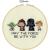 Dimensions 72-76143 Star Wars Family Counted Cross Stitch Kit, 14 Ivory Aida, 6" Diameter